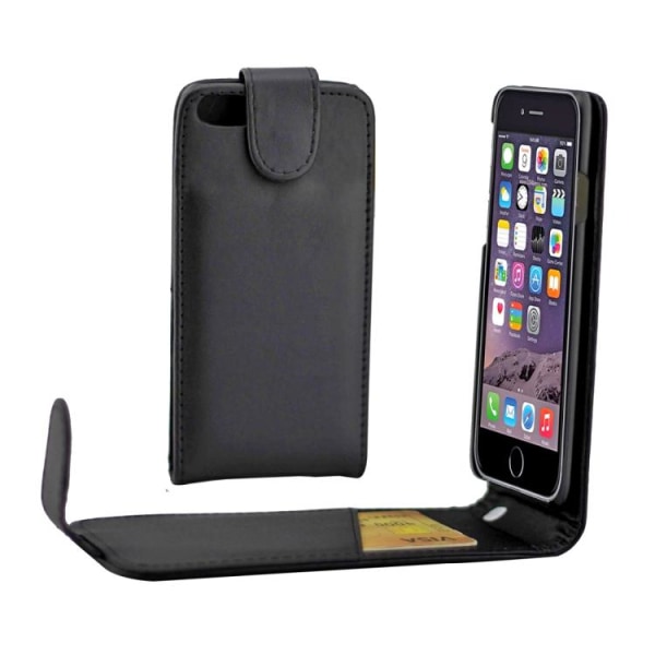iPhone 7/8 Plus - Flip cover med kortslot - Sort Black