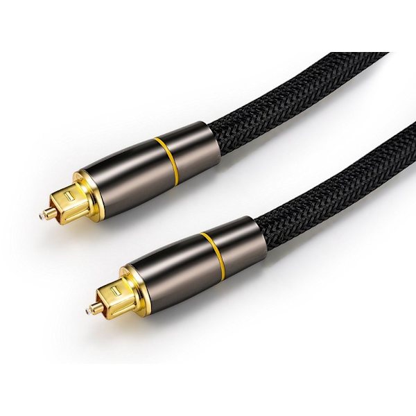 Optisk kabel 3 m - Toslink HQ guldpläterade kontakter