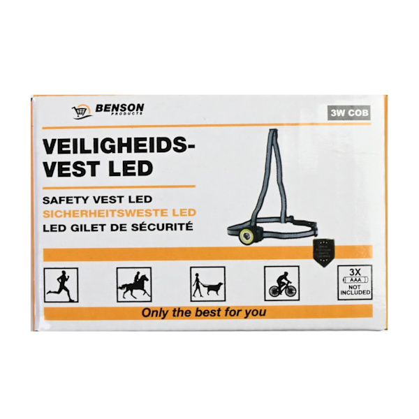 Reflexväst med LED-ljus