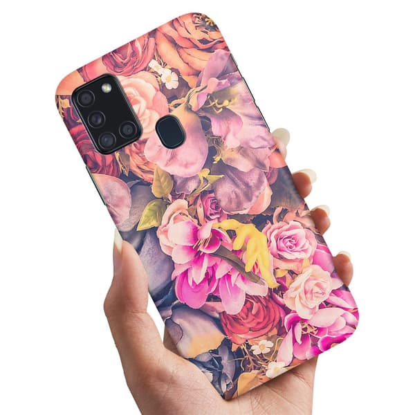 Deksel / Mobildeksel til Samsung Galaxy A21s - Roser