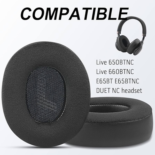 Øreputer til JBL Live - 650BTNC/660NC Hodetelefoner