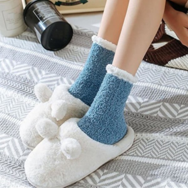 Strømper - Varme & fluffy MultiColor 2-Par
