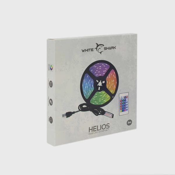 White Shark HELIOS USB Gaming LED Remsa 3m IP65
