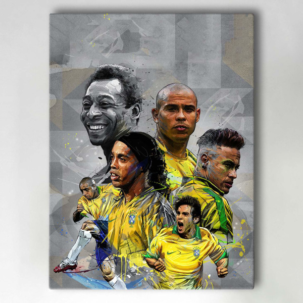Canvastavla / Tavla - Brazil Legends - 40x30 cm - Canvas