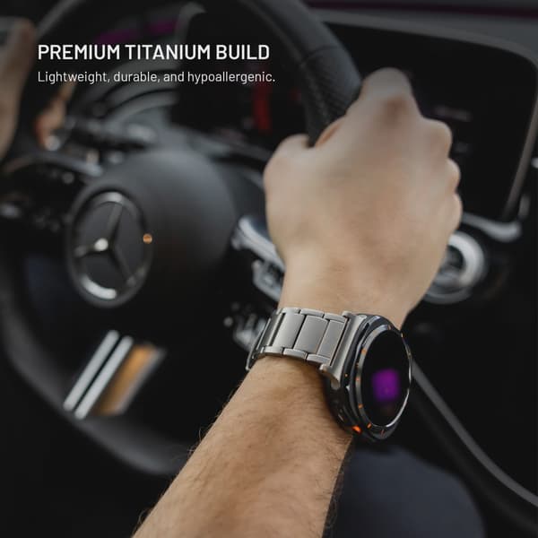 FIXED Titanrem för Garmin QuickFit 26mm Naturlig titan