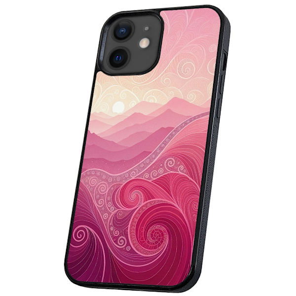 iPhone 11 - Deksel/Mobildeksel Pink Hills
