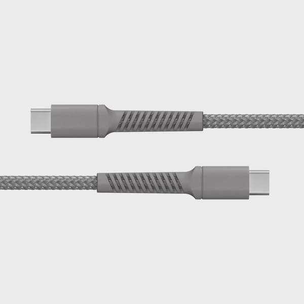 X2O Longlife 100W USB-C/C-kabel 2 m titangrå