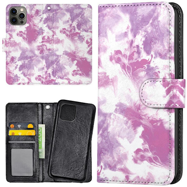 iPhone 13 Pro Max - Lommebok Deksel Marmor Multicolor