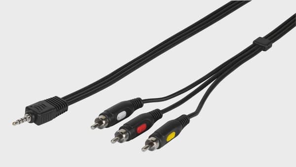 Vivanco Kamerakabel 4-pin 3.5mm hane > 3xRCA 2m