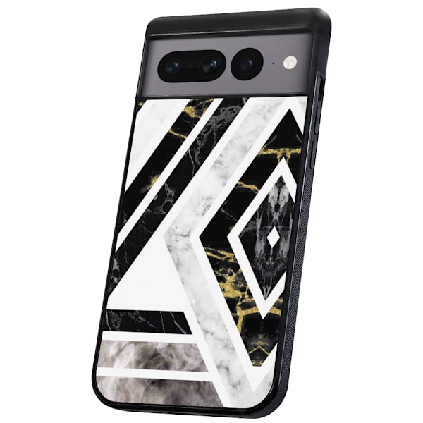 Google Pixel 9 Pro XL - Cover/Mobilcover Skræv Mønster