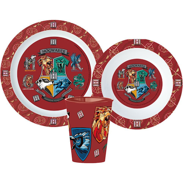 Harry Potter middagsset, mikropolymer-set, med mugg 260 ml
