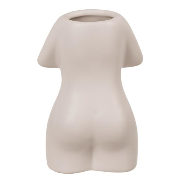 Maljakko / Keraaminen Maljakko - Naishahmo - Valitse väri Beige