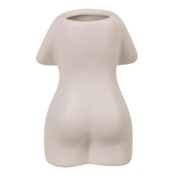 Vase / Keramikvase - Kvindekrop Beige