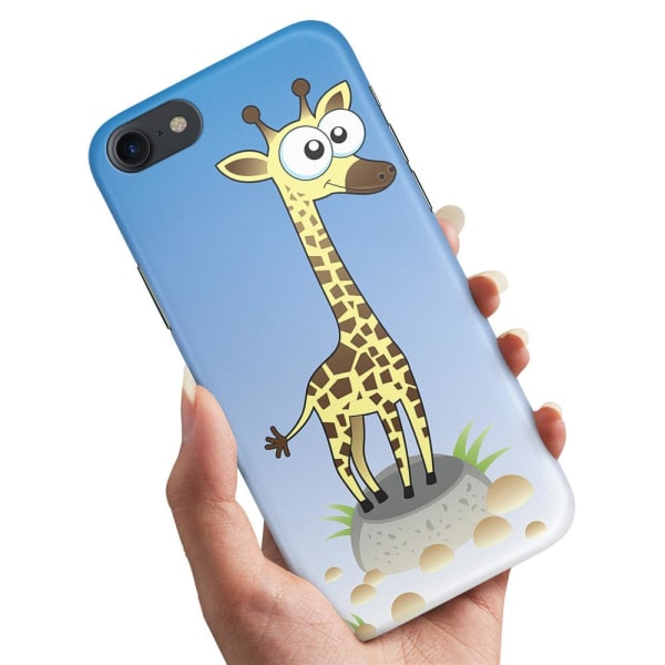 iPhone 7/8/SE - Cover/Mobilcover Tegnet Giraf
