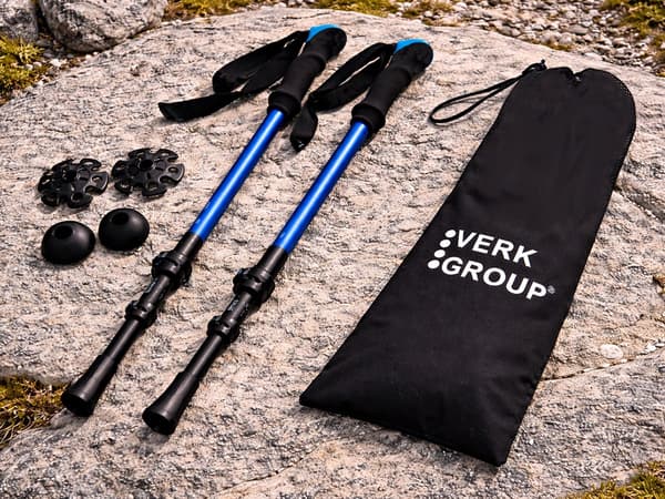 Gåstavar nordic walking tillbehör Blå