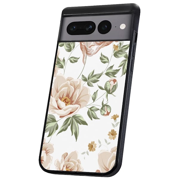 Google Pixel 7 Pro - Deksel/Mobildeksel Blomstermønster