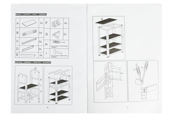 Hyllsystem 160 x 80 x 40 cm 80 kg