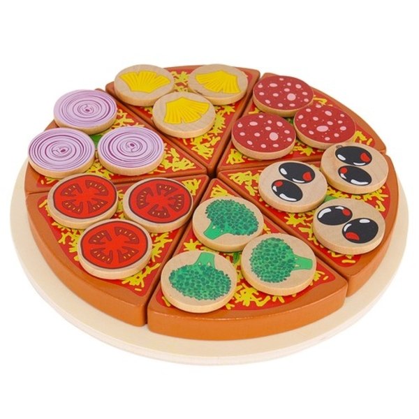 Leksakspizza för Barn - Träleksak