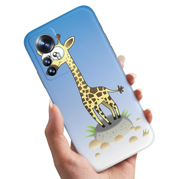 Xiaomi 12T/12T Pro - Cover/Mobilcover Tegnet Giraf