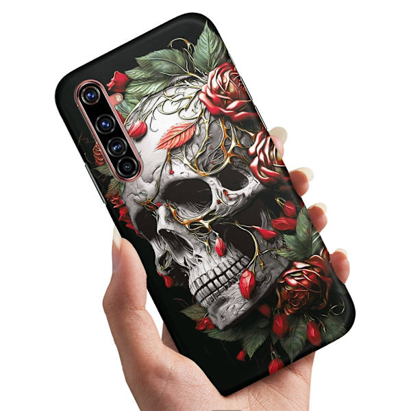 Realme X50 Pro - Deksel/Mobildeksel Skull Roses