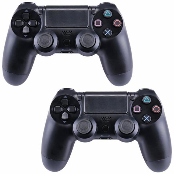 2-Pack PS4 DoubleShock Controller til Playstation 4 - Trådløs Black