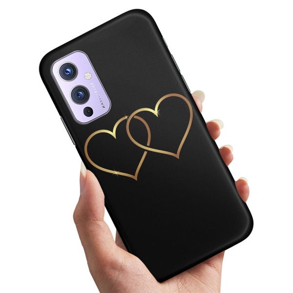 OnePlus 9 - Deksel/Mobildeksel Double Hearts