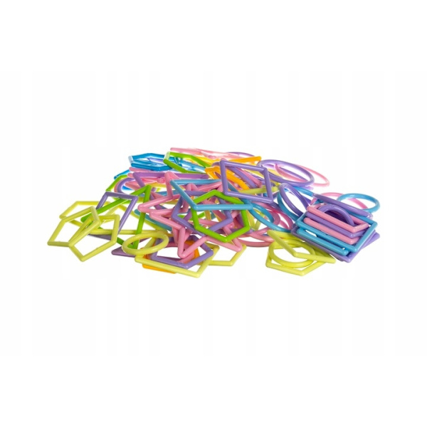 Blocks - straws - construction figures - 1000 pcs Multicolor