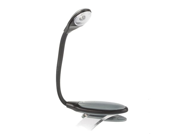 Boglampe - Læselampe / LED-lampe med Klemme - Lampe til Bog