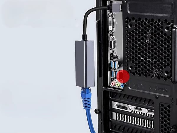 USB-Ethernetadapter - Nätverkskort RJ45 100 Mb