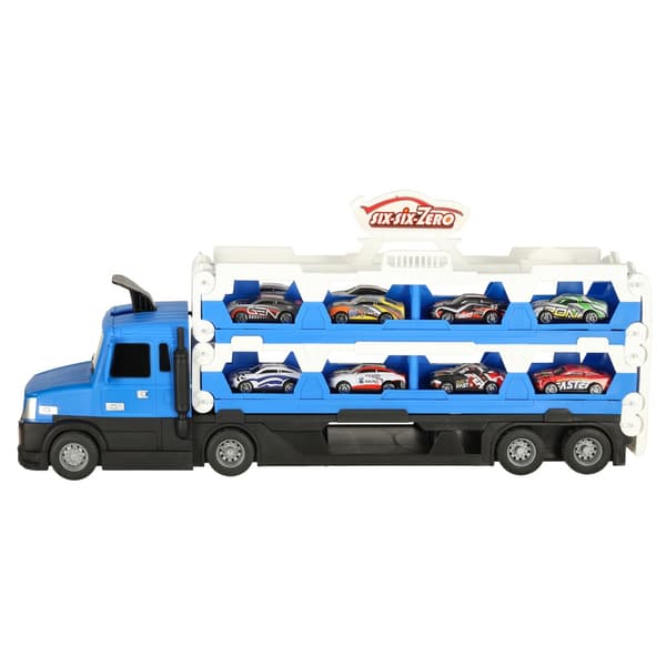 Biltransporter med Leksaksbilar Blå
