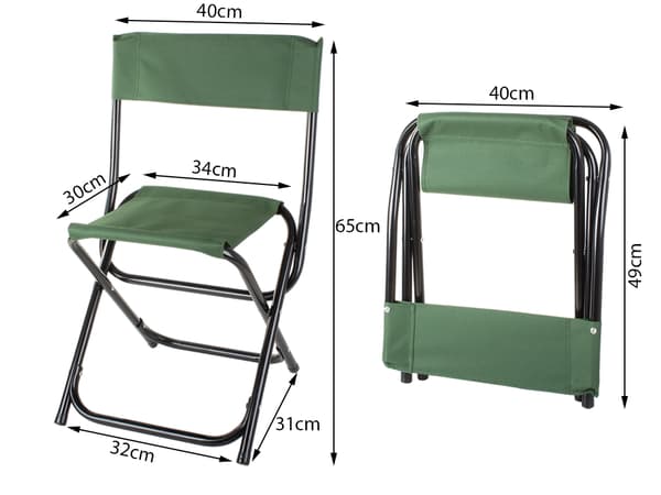 Fällstol - Campingstol Green