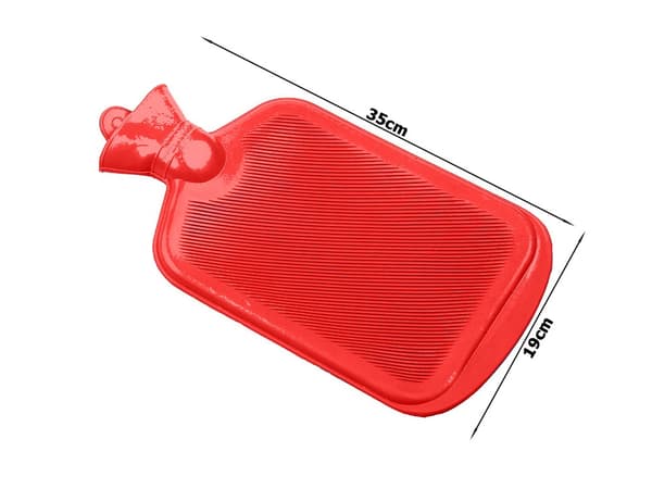 2000 ml 2l stor vattenfyllningsradiator Röd