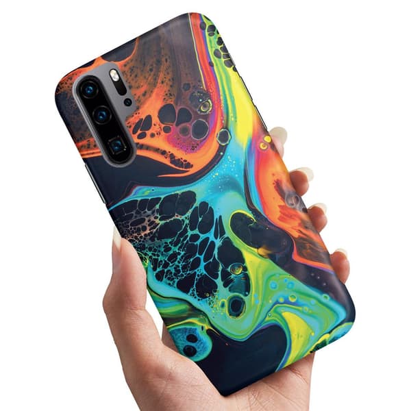 Cover / Mobilcover til Huawei P30 Pro - Marmor Multicolor