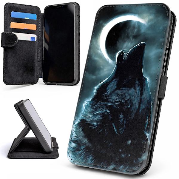 Lommebok Deksel / Mobildeksel til iPhone 16e / 17e - Wolf