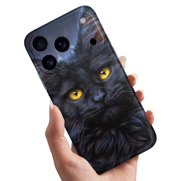 Deksel / Mobildeksel til iPhone 17 Pro - Svart Katt