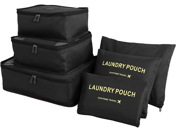 Organizer til Koffert - 6-deler - Vesker for Reise Black