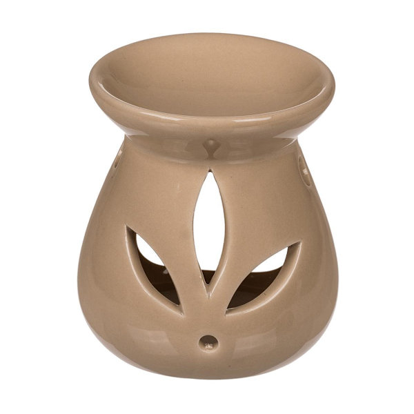 2-Pak Aromalampe for Duftkaker / Voksbiter Beige