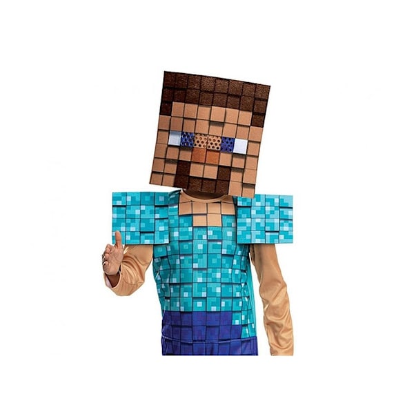 Minecraft Steve Plus kostym 4-6 år