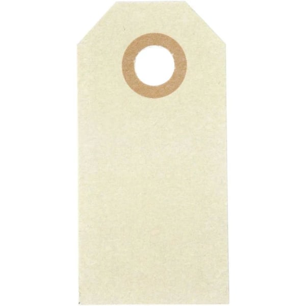Retro Hängetiketter - Manillamärken - Tags / Labels White 200-Pack