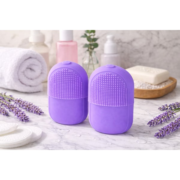 Isroller ansiktsmassage silikon Lila