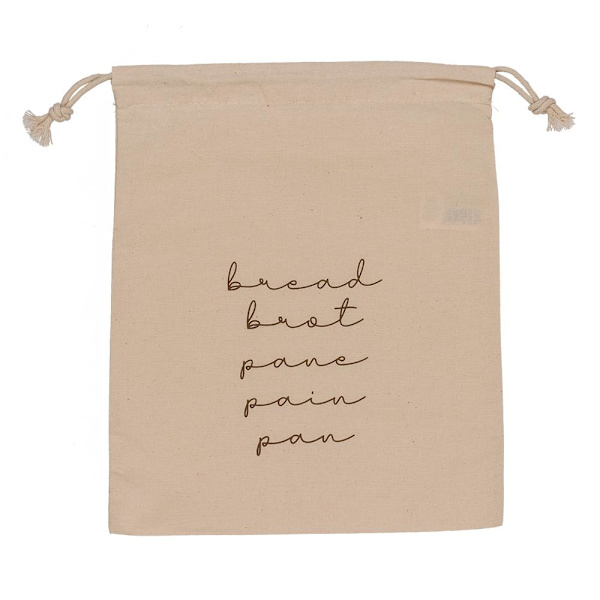 Brødpose i Bomull - Pose for Brød - Naturhvit - 35 x 29 cm Beige