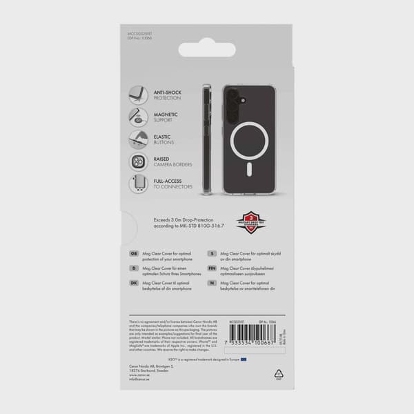 X2O Mag Clear Skal Samsung Galaxy S25 FE Klar