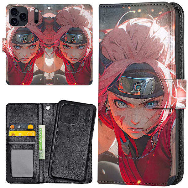 iPhone 17 Pro - Lommebok Deksel Sakura Naruto