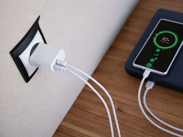 20W USB & USB-C väggladdare + 3-i-1 kabel iPhone