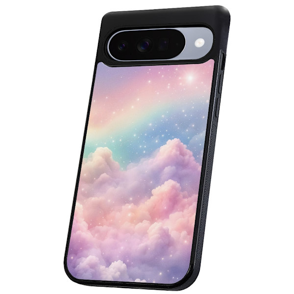 Google Pixel 10/10 Pro - Cover/Mobilcover Rainbow Clouds