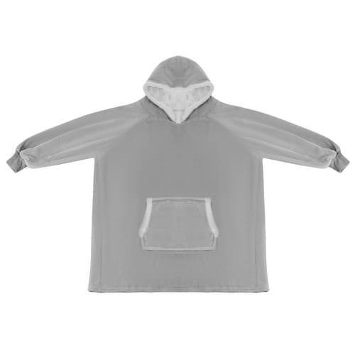 Oversized Hoodie med Luva - Filt grå