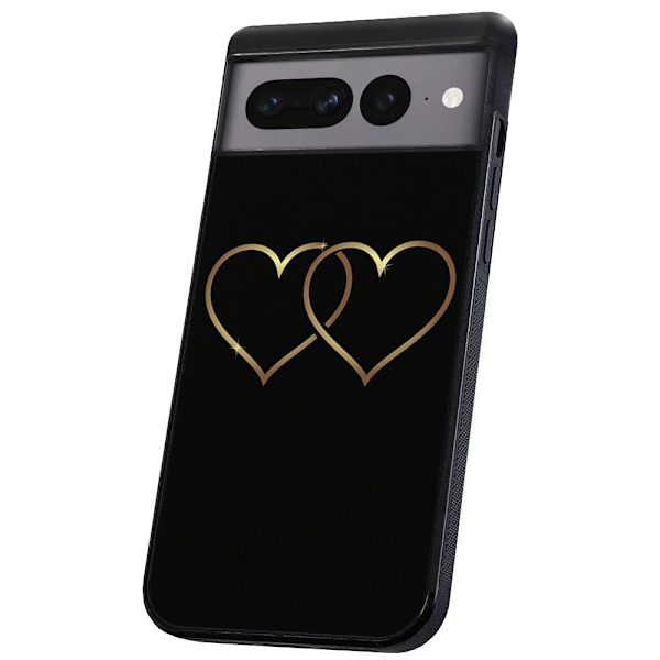 Google Pixel 7A - Kuoret/Suojakuori Double Hearts