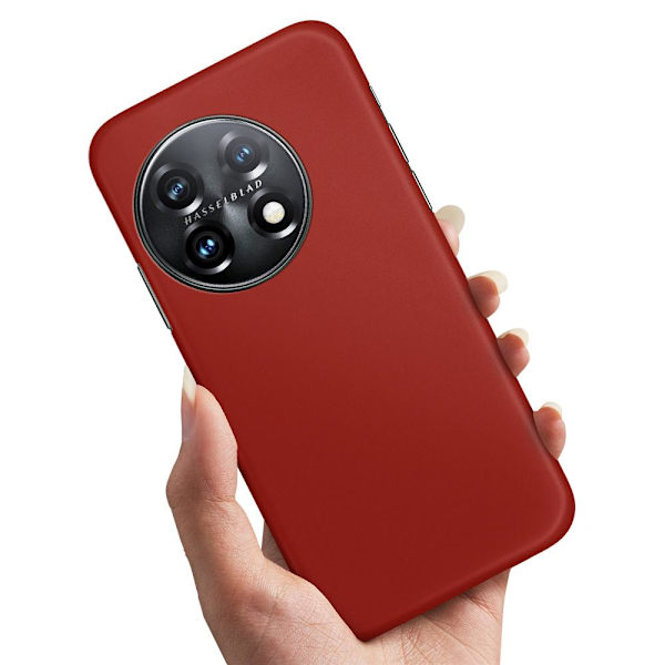 OnePlus 11 5G - Kuoret/Suojakuori Tummanpunainen