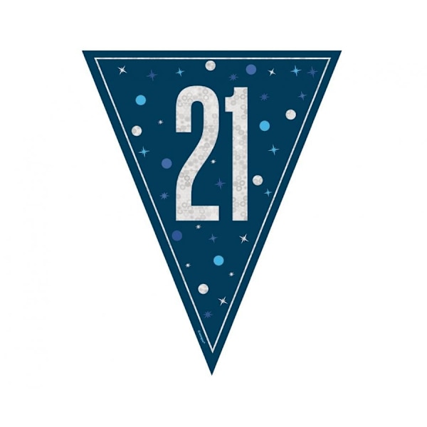 Happy Birthday Blue 21 Bunting 274 cm