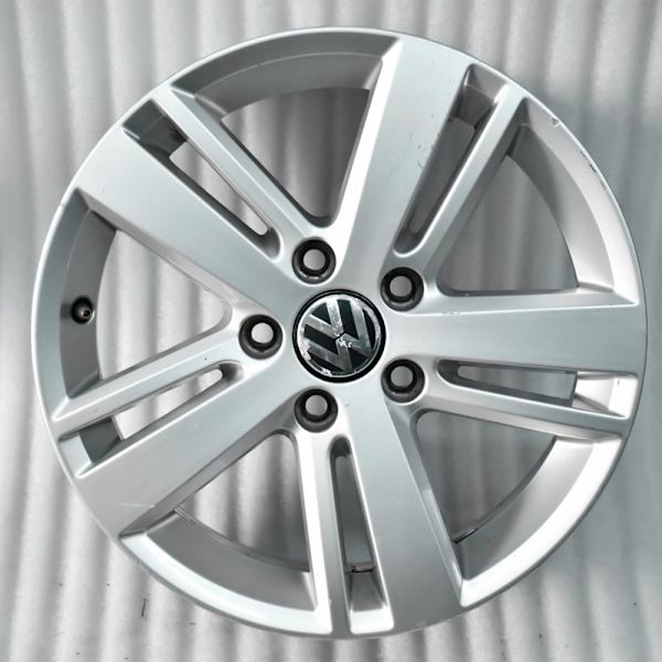 4-Pack - Volkswagen VW Centrumkåpor / Hjulnav Emblem - Bil Silver 56 mm